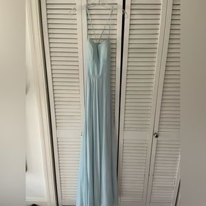 NWT Prom Girl light blue long dress size 2